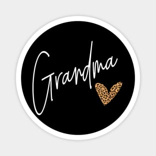 Grandma Life Leopard Cheetah Print Grandma Graphic Women Magnet